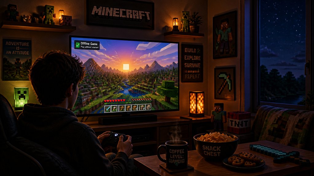 can you play minecraft offline