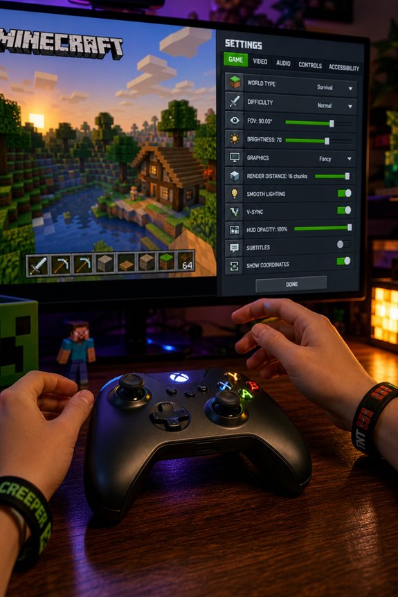 customize minecraft controller settings