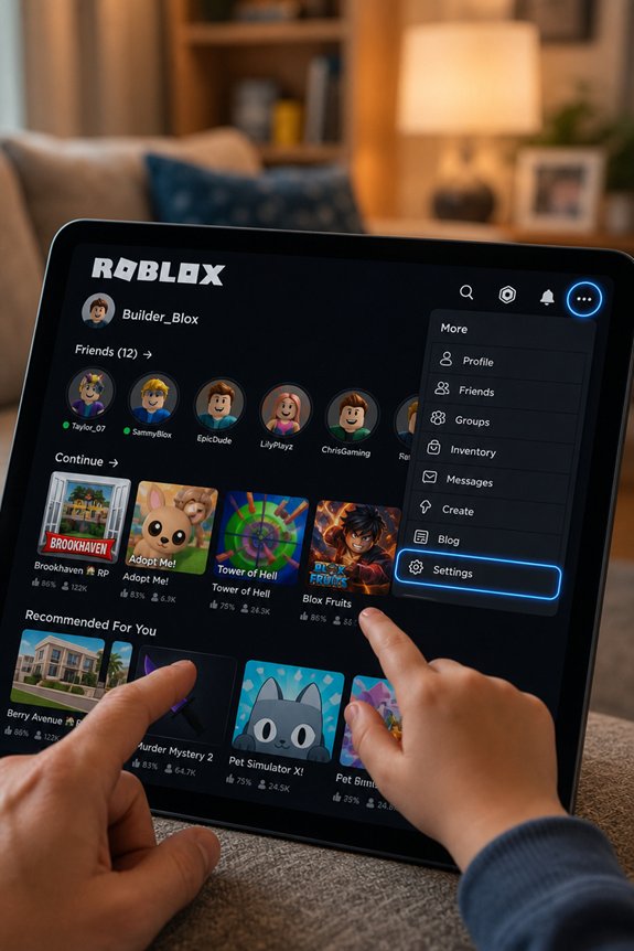 customize roblox parental controls