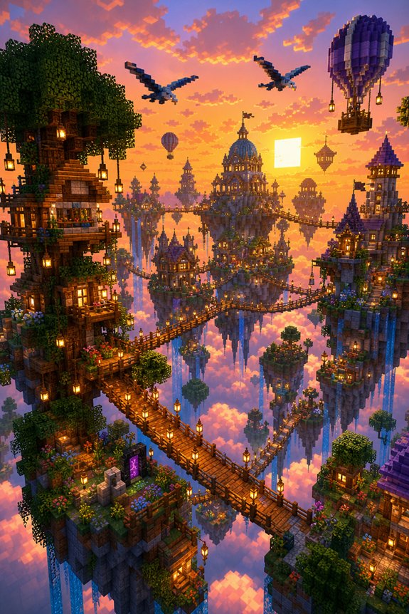 floating metropolis sky castles