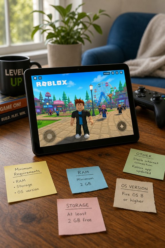 roblox gaming tablet requirements