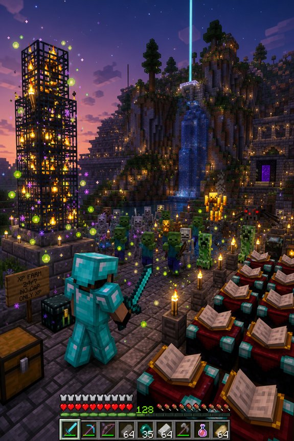 xp farming strategies in minecraft